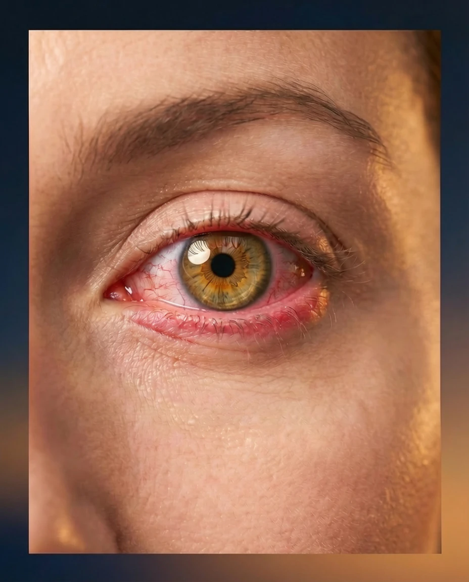 Red bloodshot eye