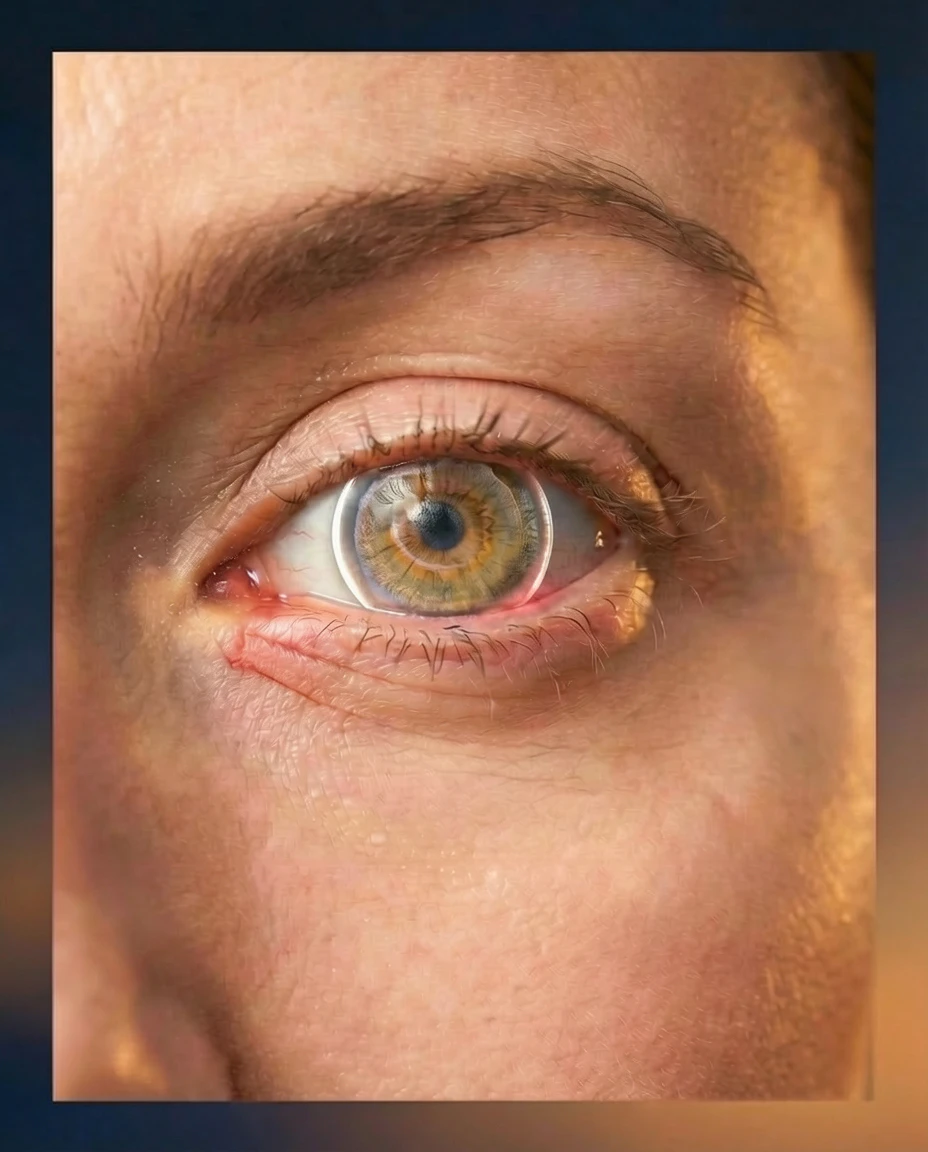 Eye unable to wear contact lens