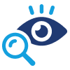 Eye w/ Magnifying Glass Icon