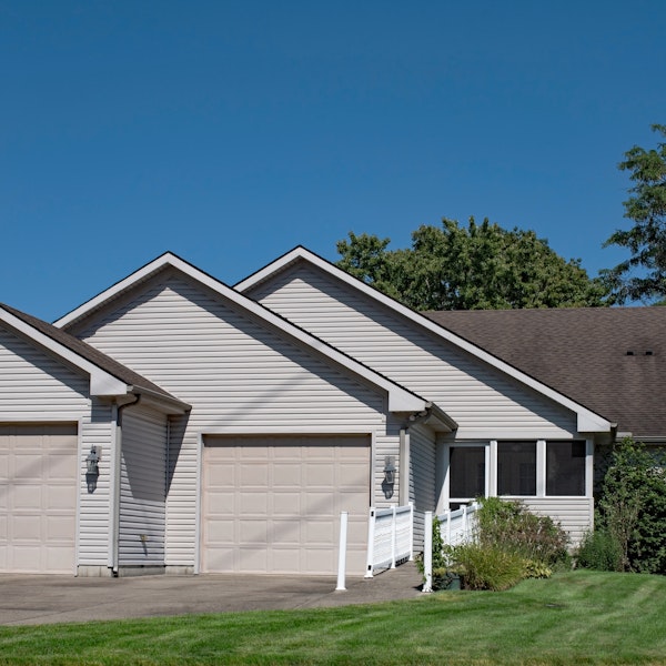 Home with wheelchair ramp