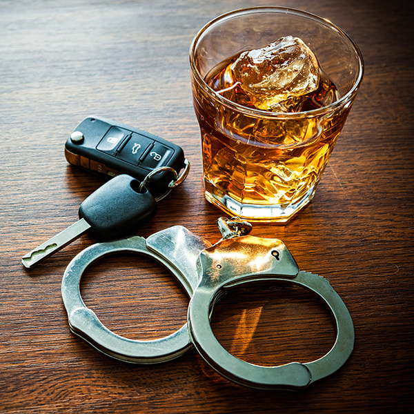 alcoholic drink and car keys