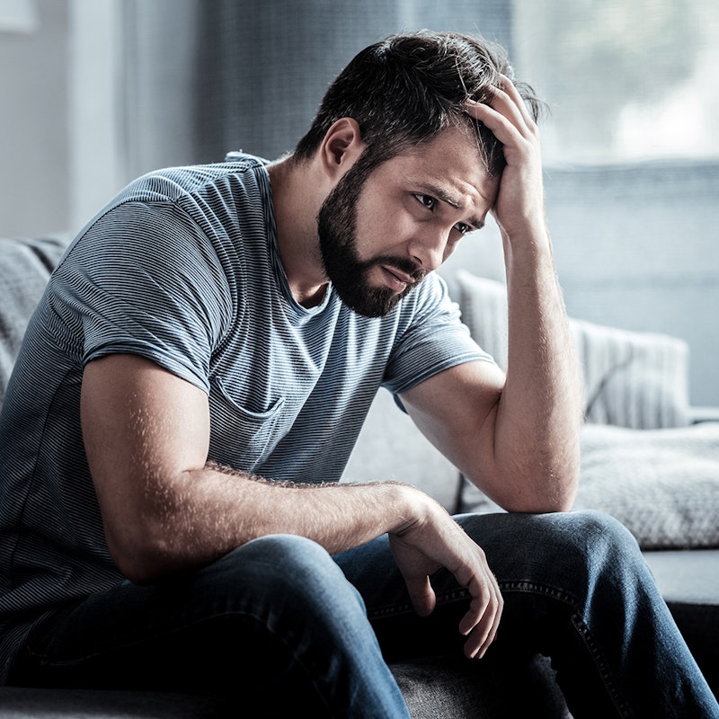 a depressed man who survived foster care abuse