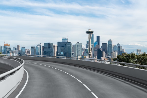 Road into Seattle