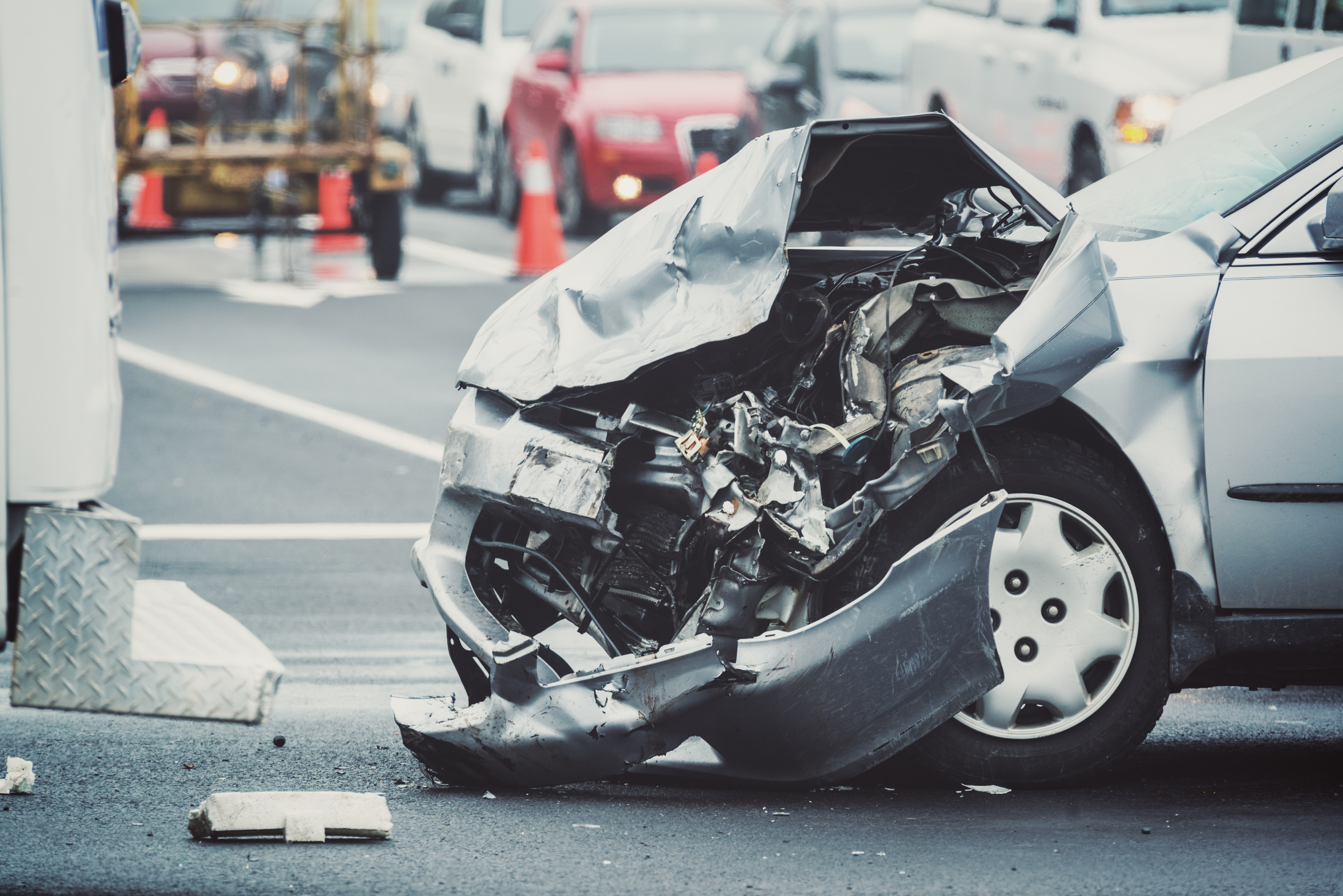 crashed car