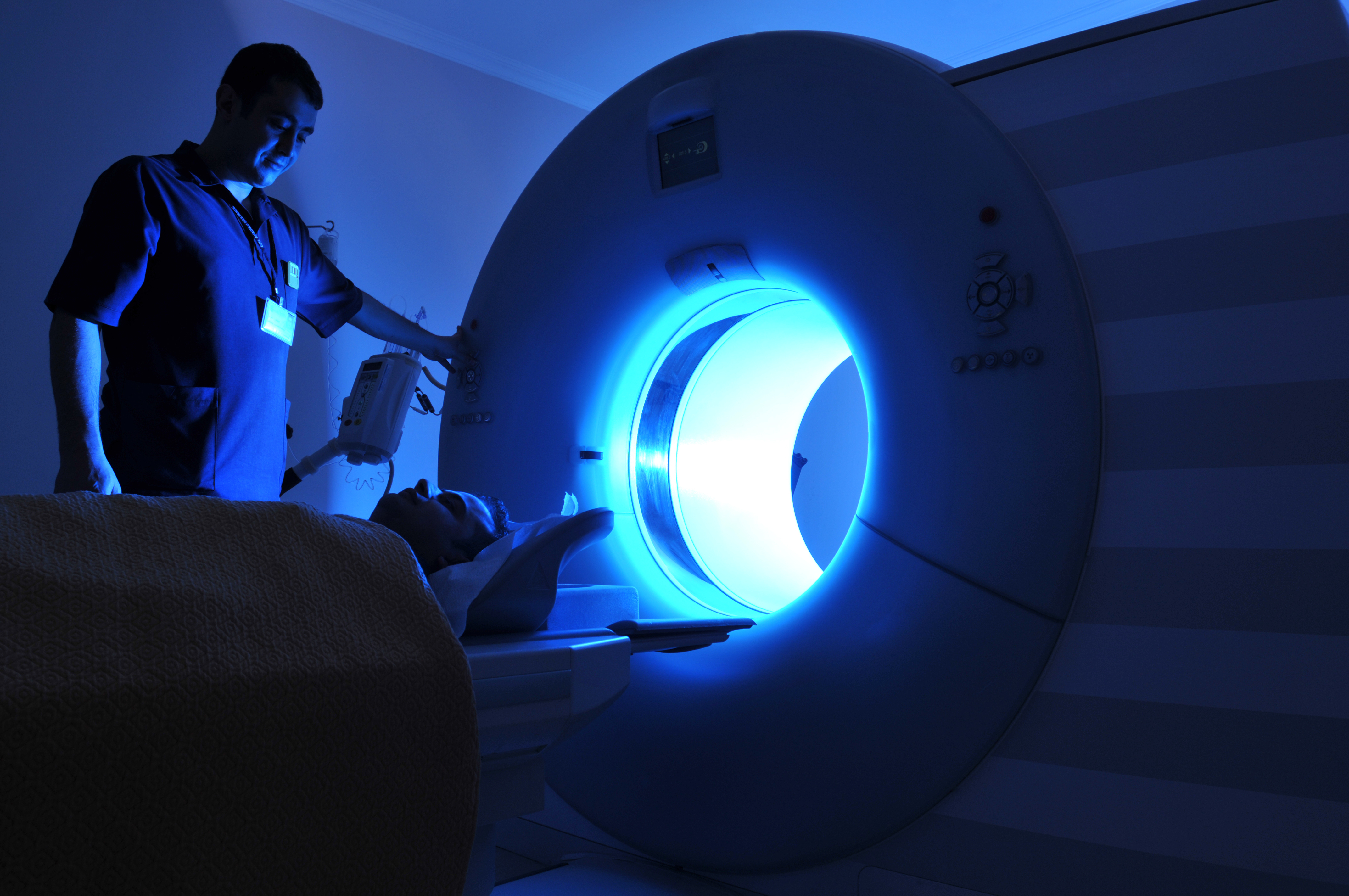 Patient undergoing MRI scan