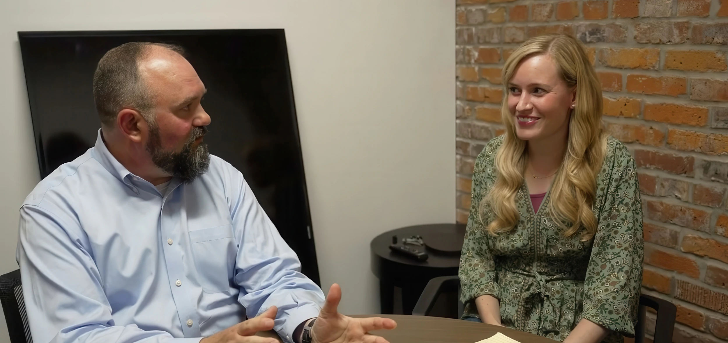 Loren Cochran and client