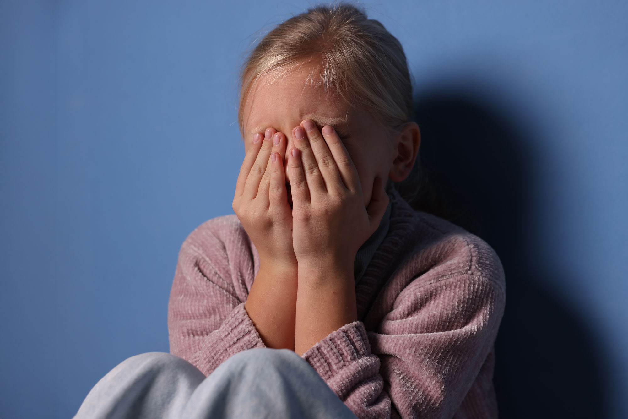 Sad foster child in Federal Way, Washington