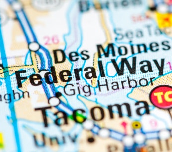 Federal Way Washington map