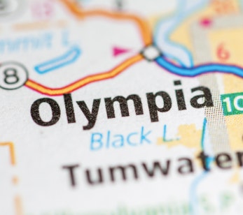 Olympia Washington map