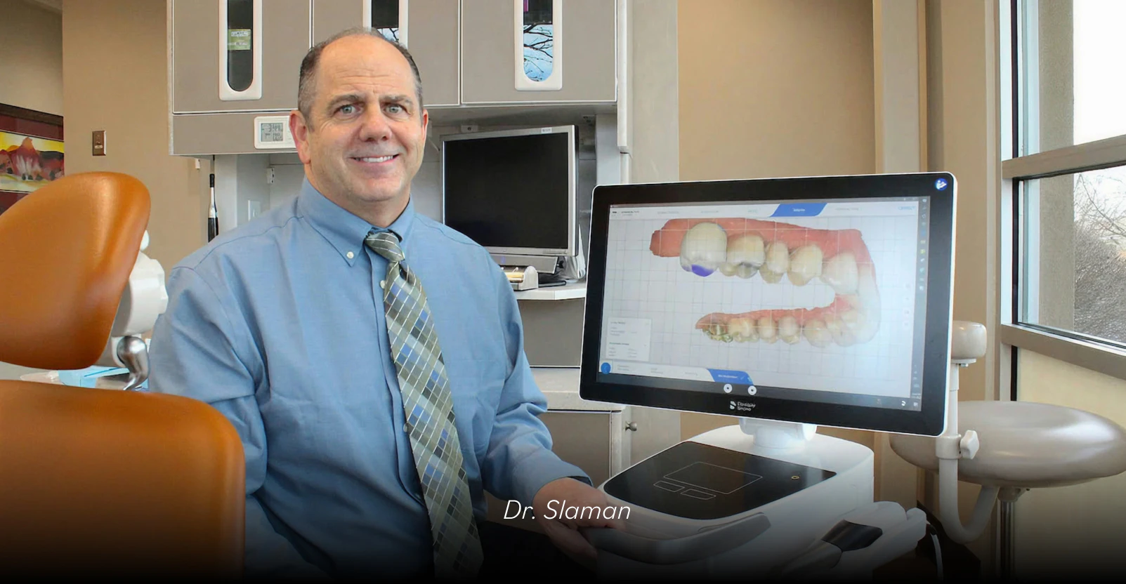 Dr. Slaman with a digital preview