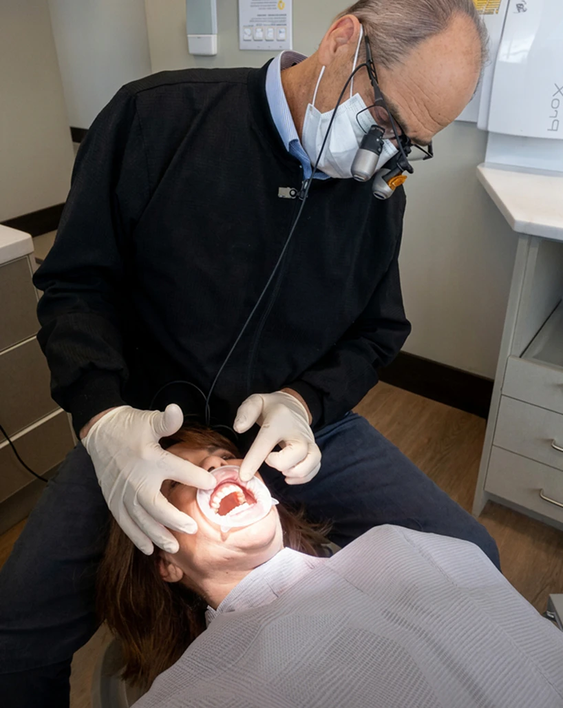Dr. Slaman treats a patient