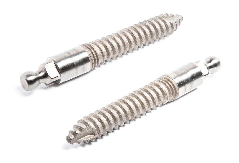 An illustration of a dental implant and its attached crown