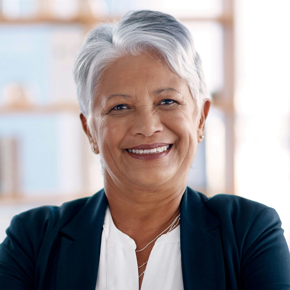 Smiling mature woman