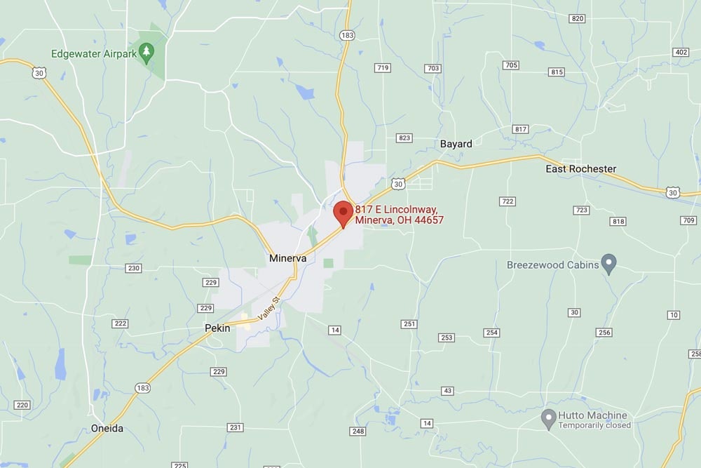 Minerva Location Map