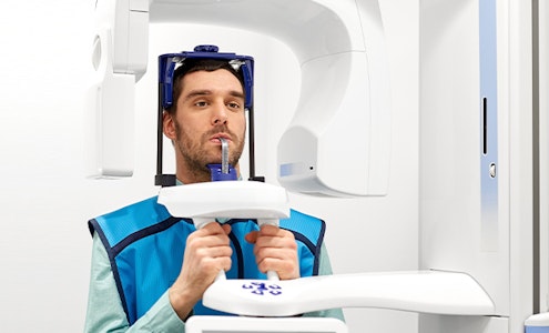 Man Getting Cone Beam Computed Tomography Scan