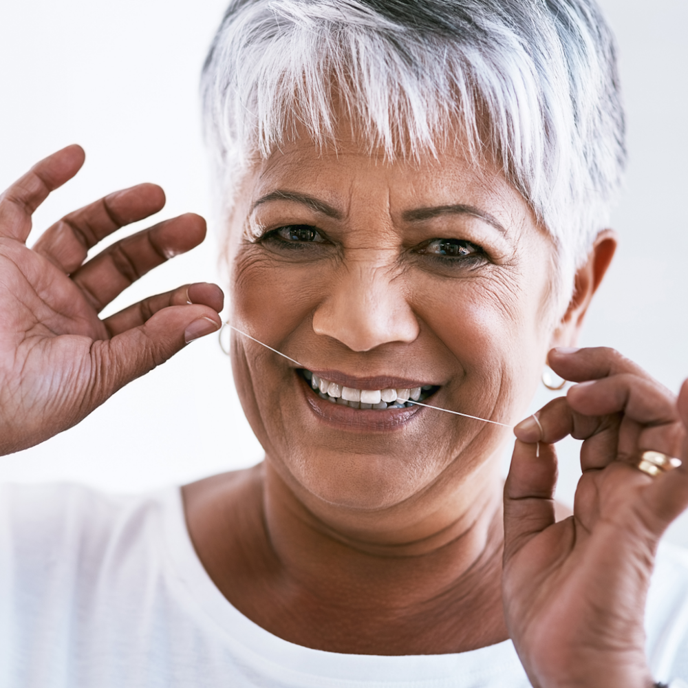 Young woman with inflamed gums needing periodontal treatment