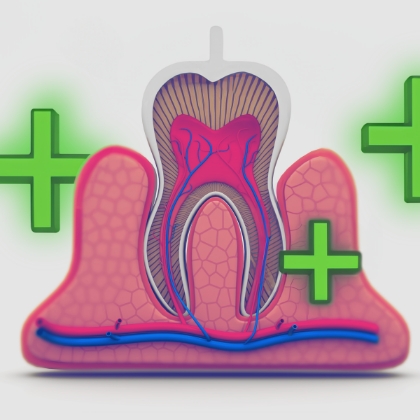 Illustration of regenerative dental health