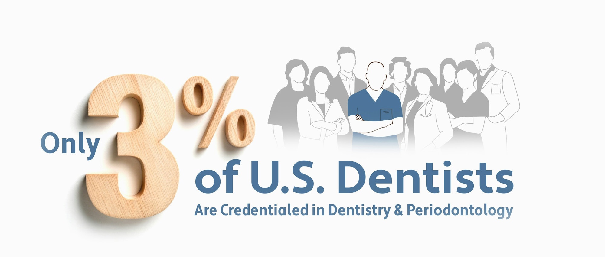 Only 3 percent of U.S. dentists are credentialed in dentistry and periodontology