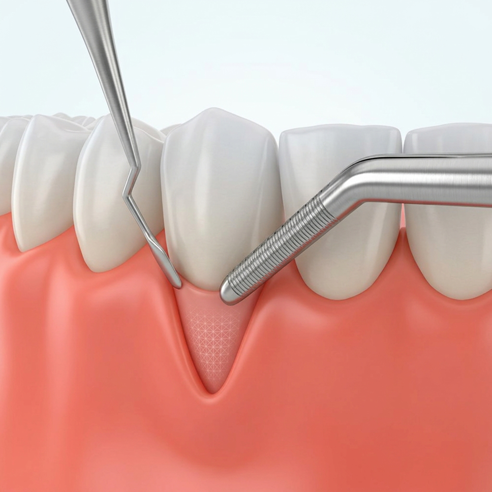 Gum grafting illustration