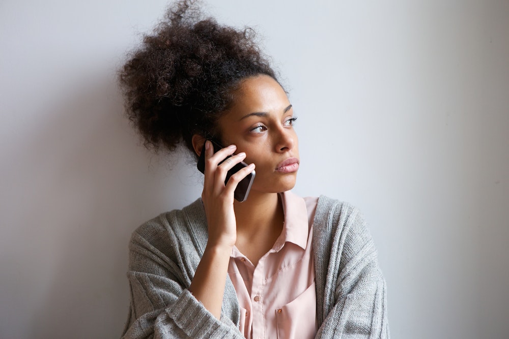 woman on telephone taking legal action for a wrongful death