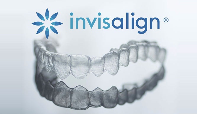 Invisalign tray and logo