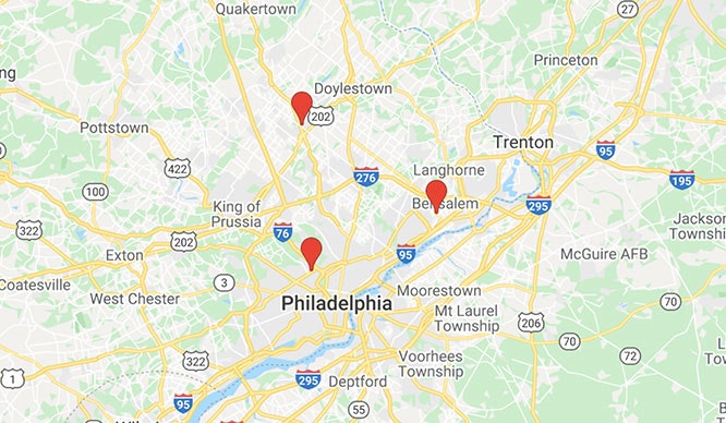 Map of Philadelphia