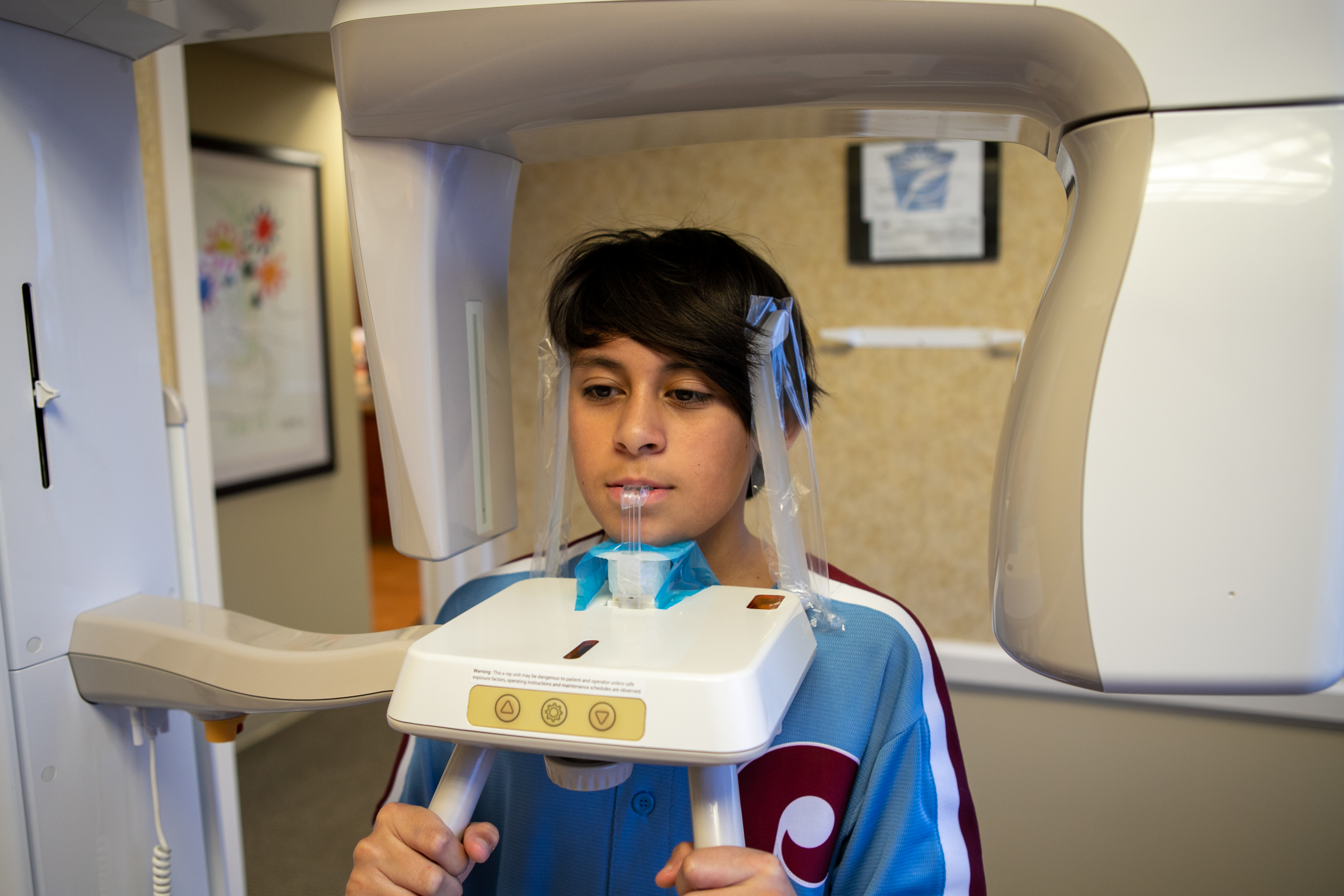 child getting scans taken