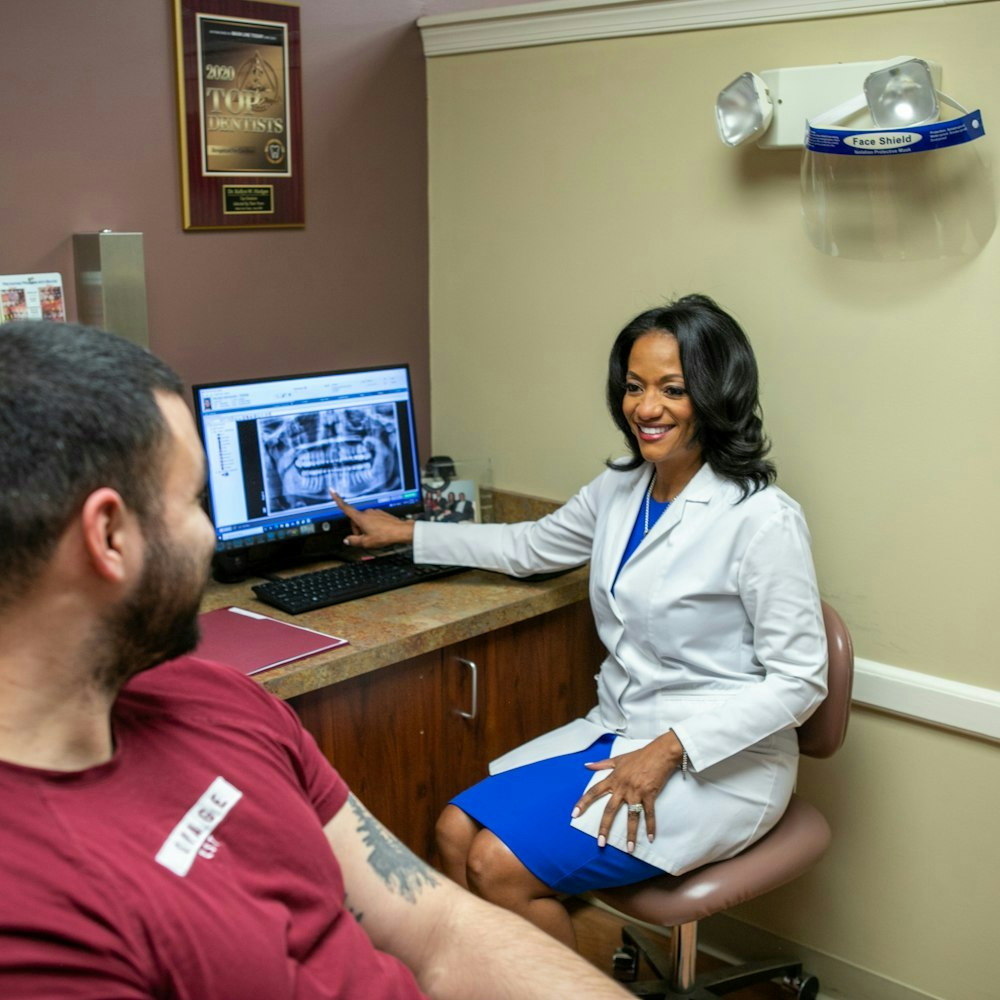 dr. hodges and patient