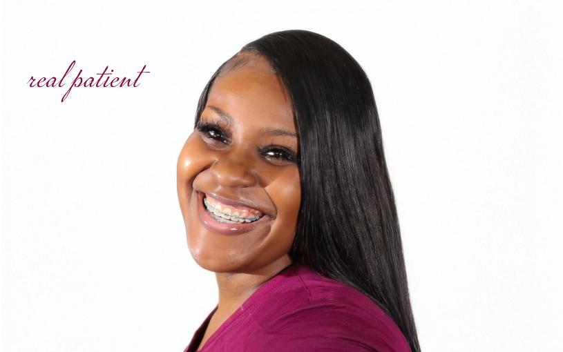 Woman with Braces Smiling