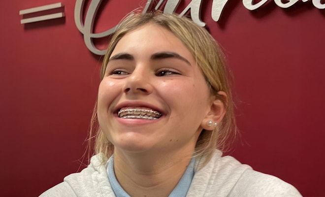 smiling teen