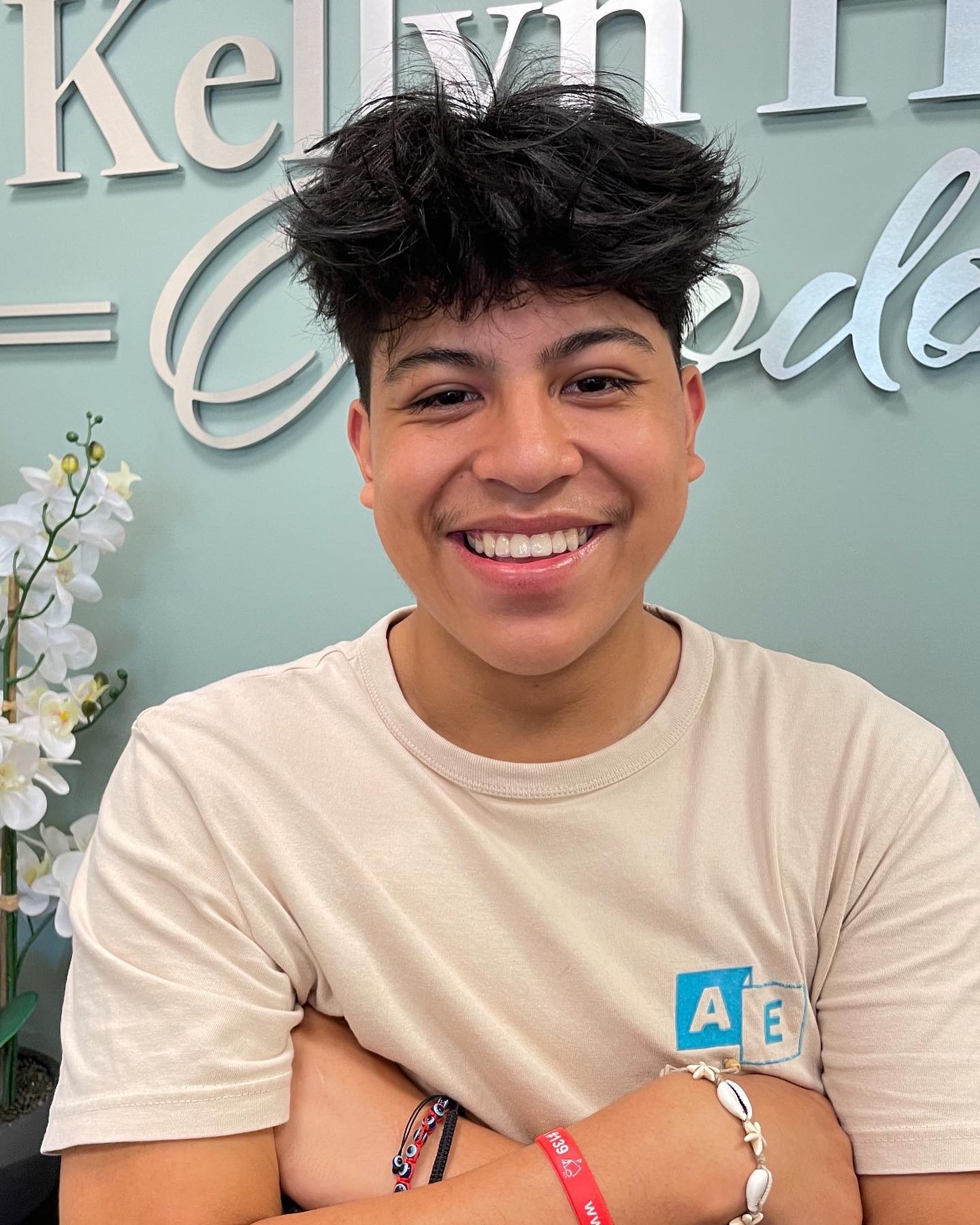 Dr. Kellyn Hodges' teenage Invisalign patient