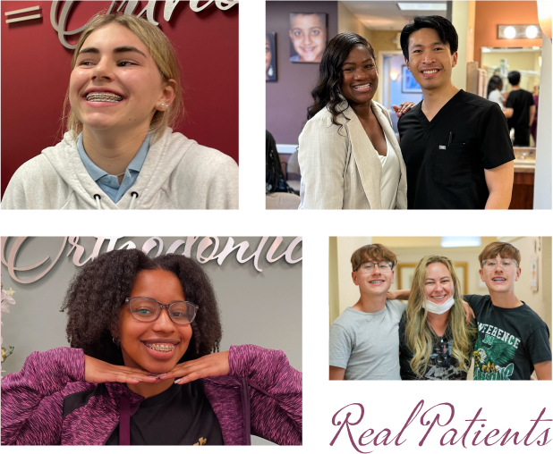 Real patients posing with staff