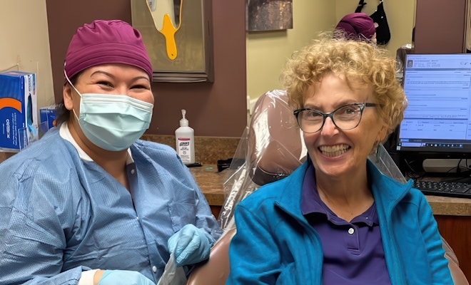 happy patient with orthodontist