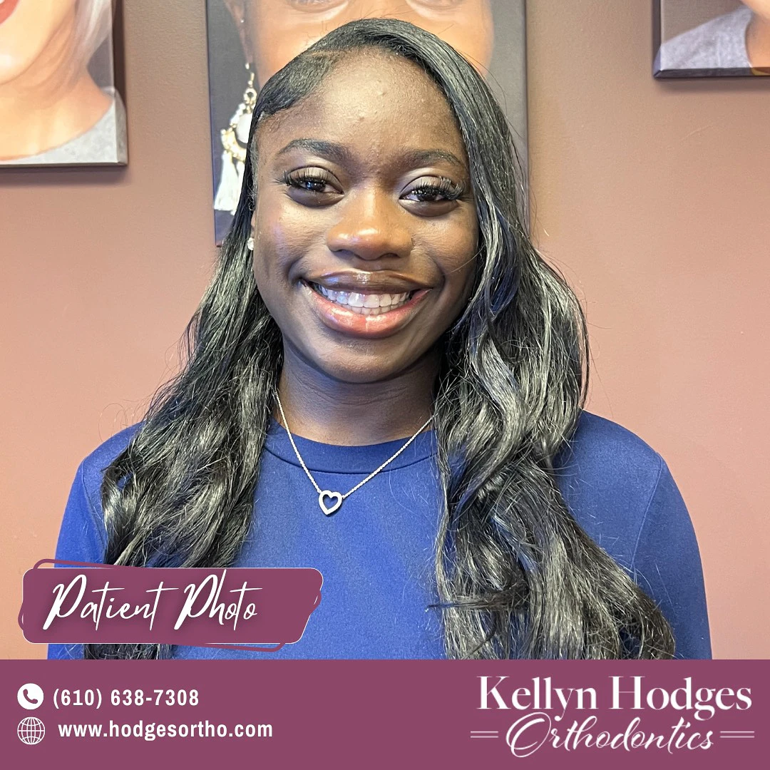 real patient smiling after her treatment