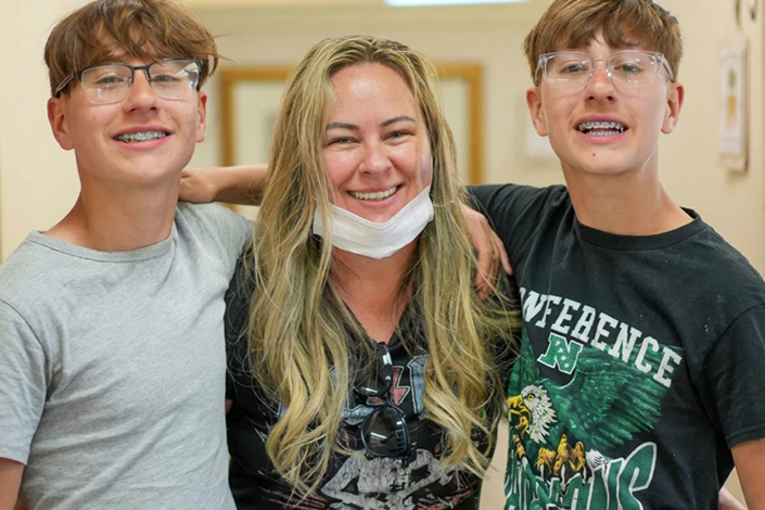smiling orthodontics patients