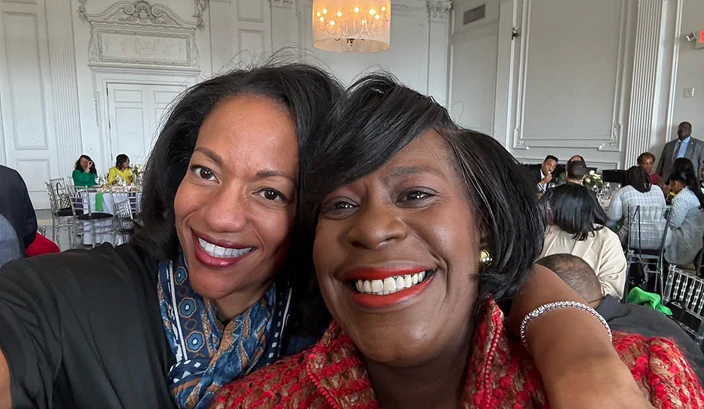 Dr. Hodges with Cherelle Parker, Mayor of Philadelphia