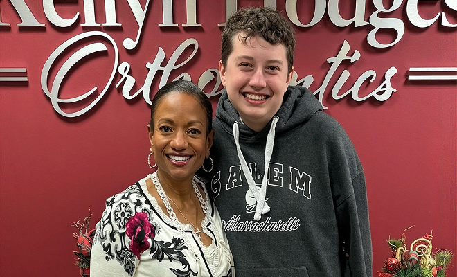 Dr. Hodges with patient