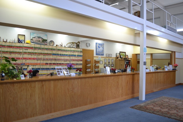 Office check in desk