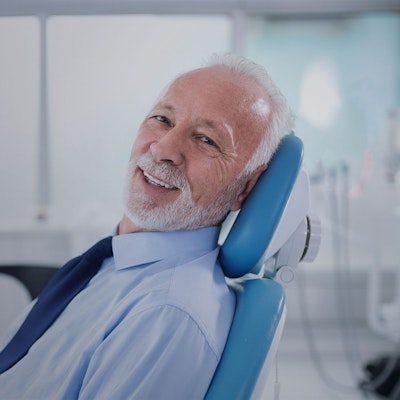 man in dentist's chair
