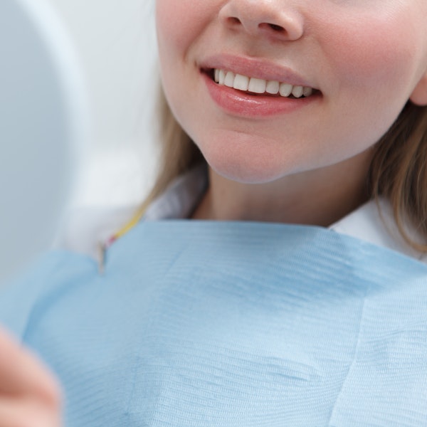 Close-up of a patient's smile