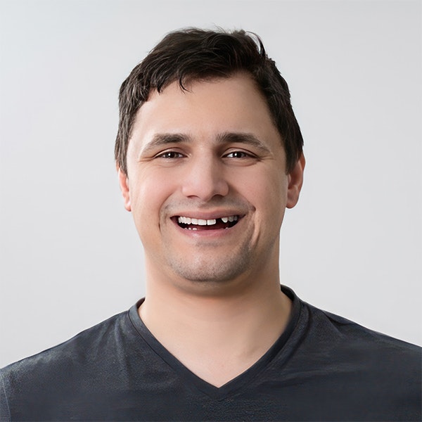 man with missing tooth