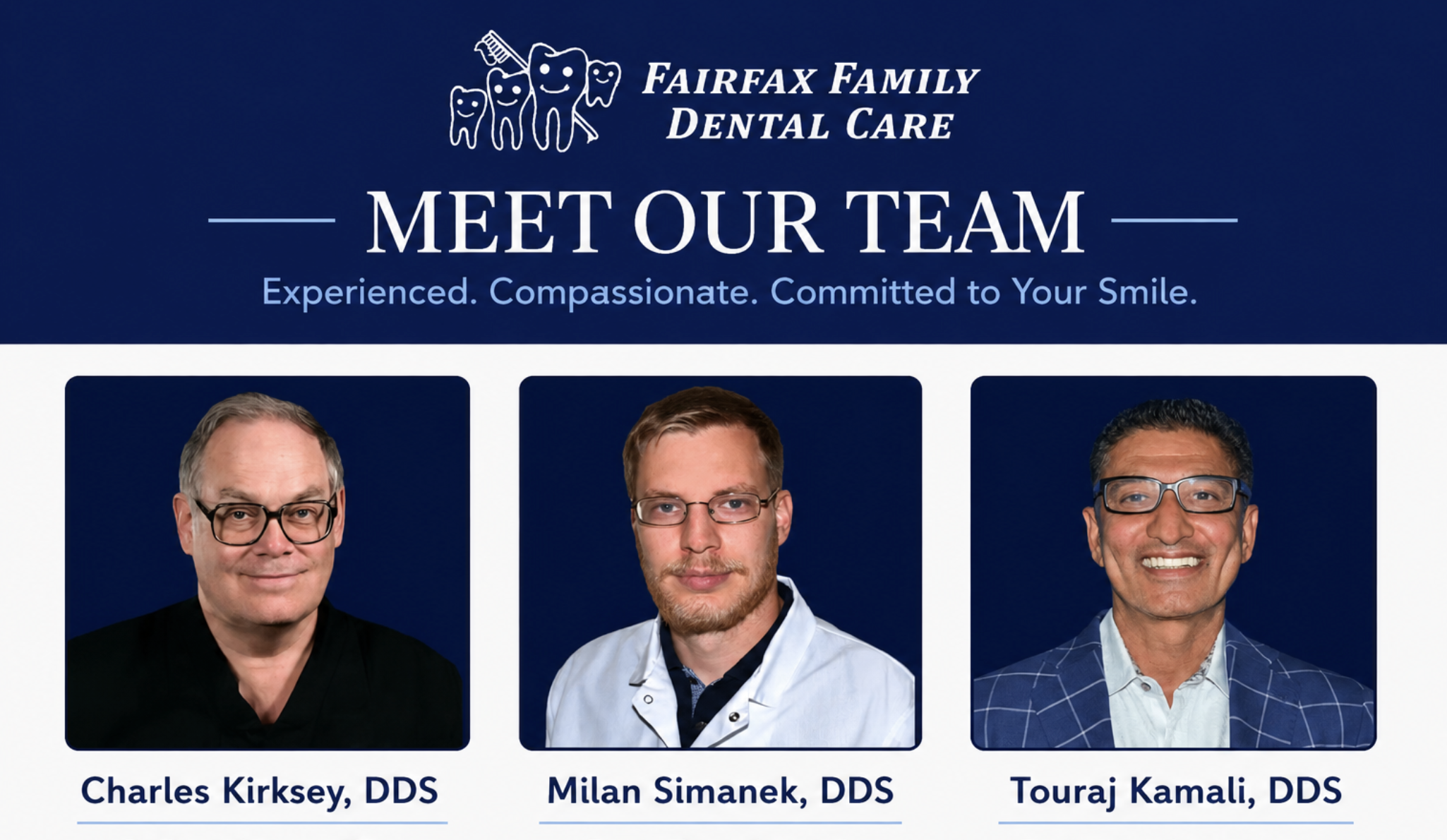 The dentists and team of Fairfax Family Dental Care