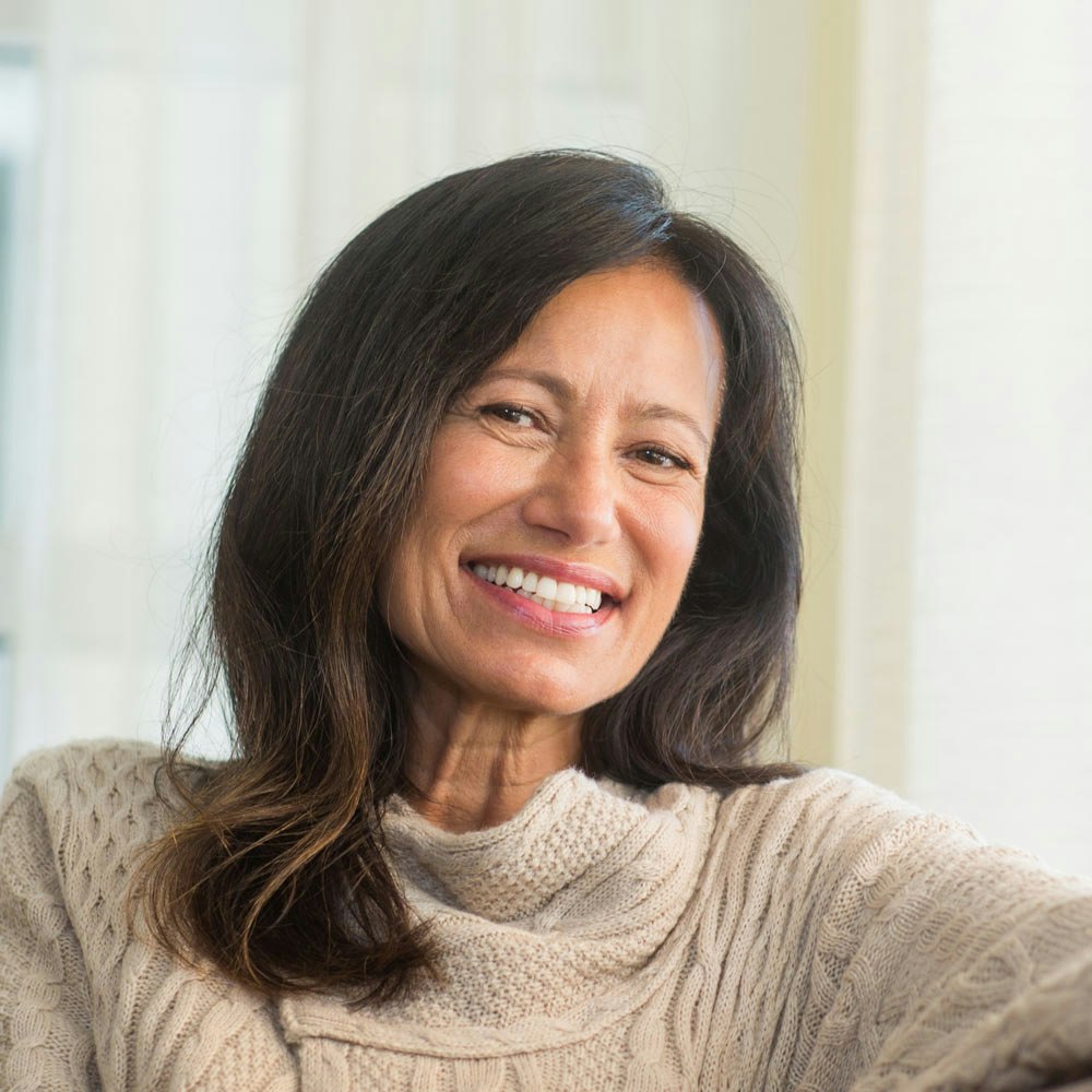 Smiling mature woman