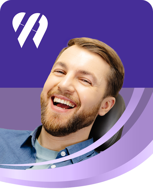 Smiling dental patient