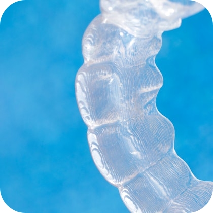 Close up of Invisalign