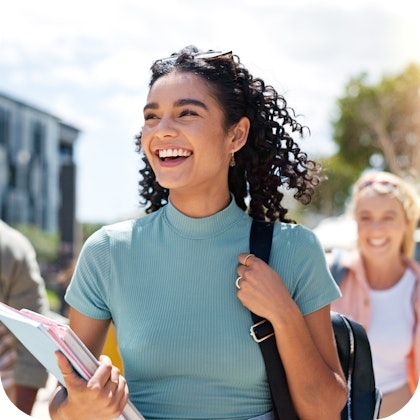young people smiling