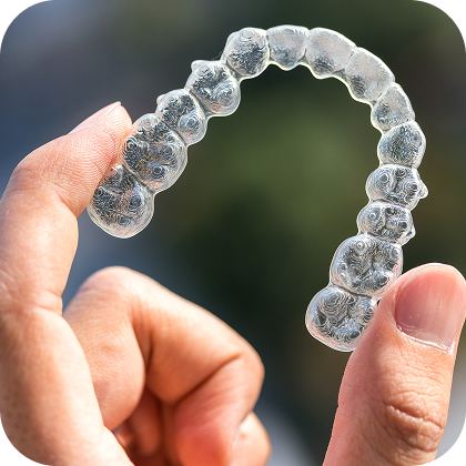 Close up of Invisalign