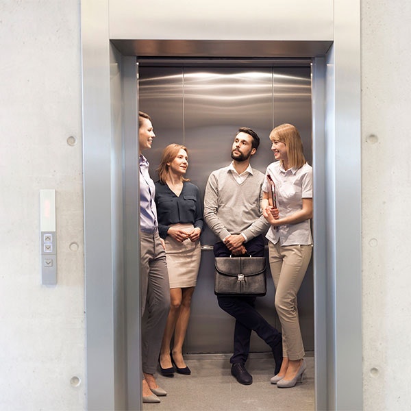 People in an elevator