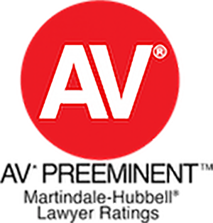 AV Preeminent Martindale-Hubbell Lawyer Ratings
