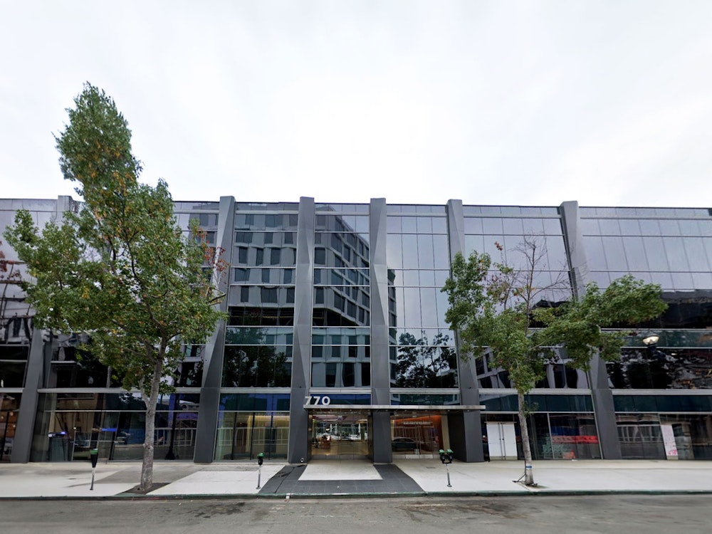 Outside of the office building